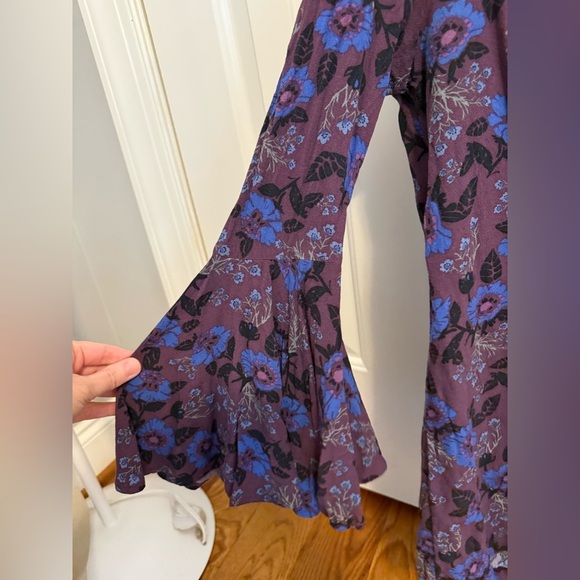Free People Magic Mystery Tunic Plum Shirt Size XS - Picture 7 of 10